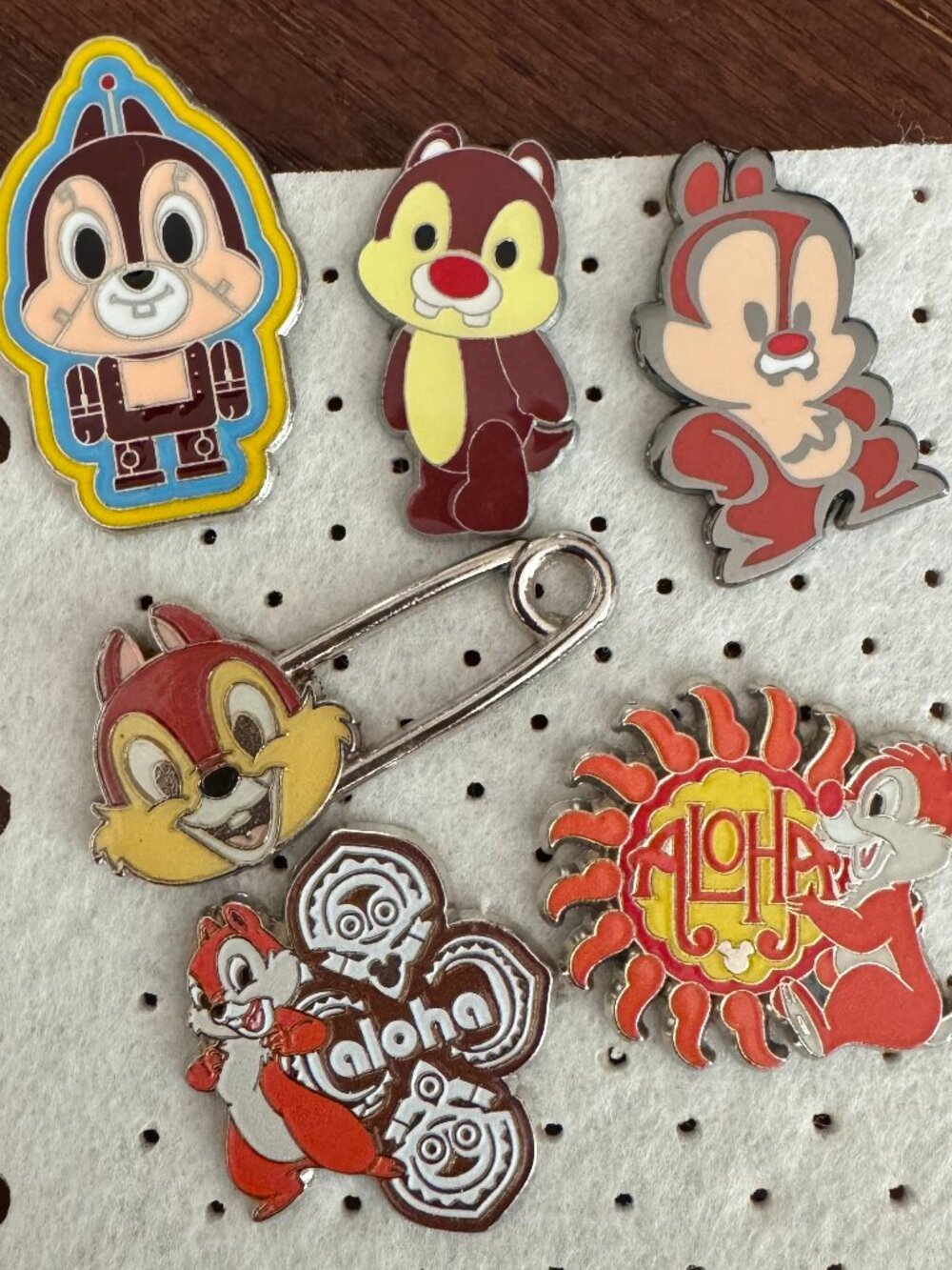 Disney Chip ’n’ Dale Trading Pins Lot of 6 Character Pins